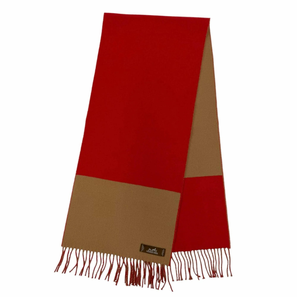 HERMES Authentic Brown Scarf
